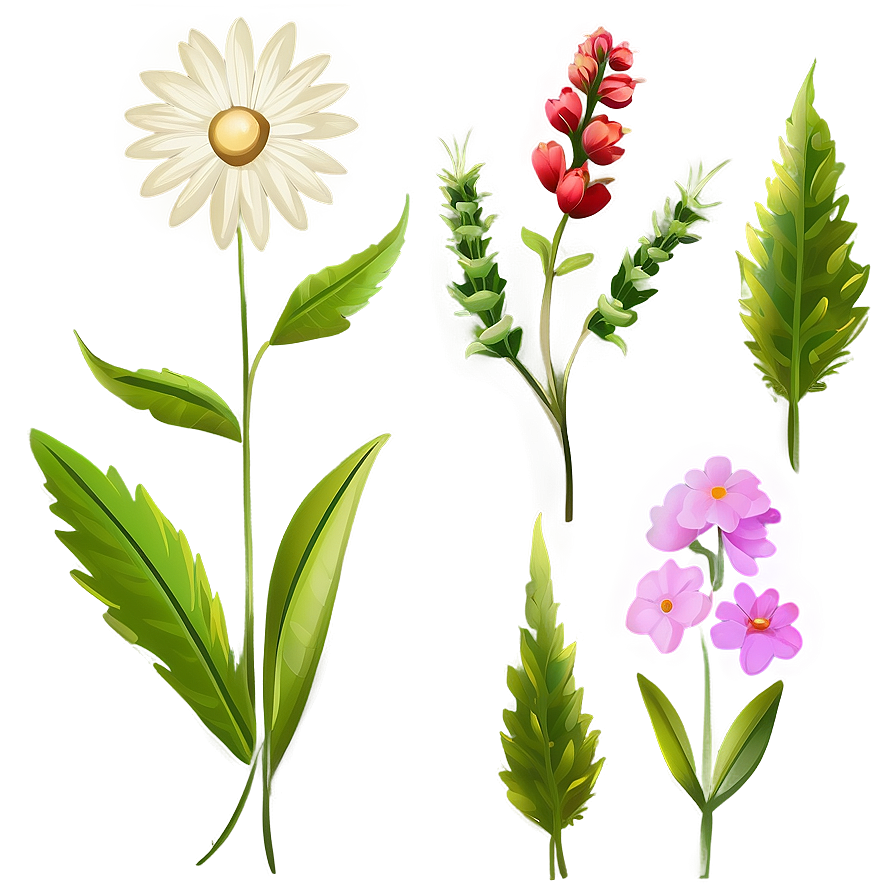 Wildflower Transparent Illustration PNG 75 PNG image with a transparent background, free high-resolution download