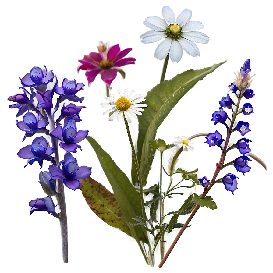 Wildflowers In Soft Light Png Cwi1