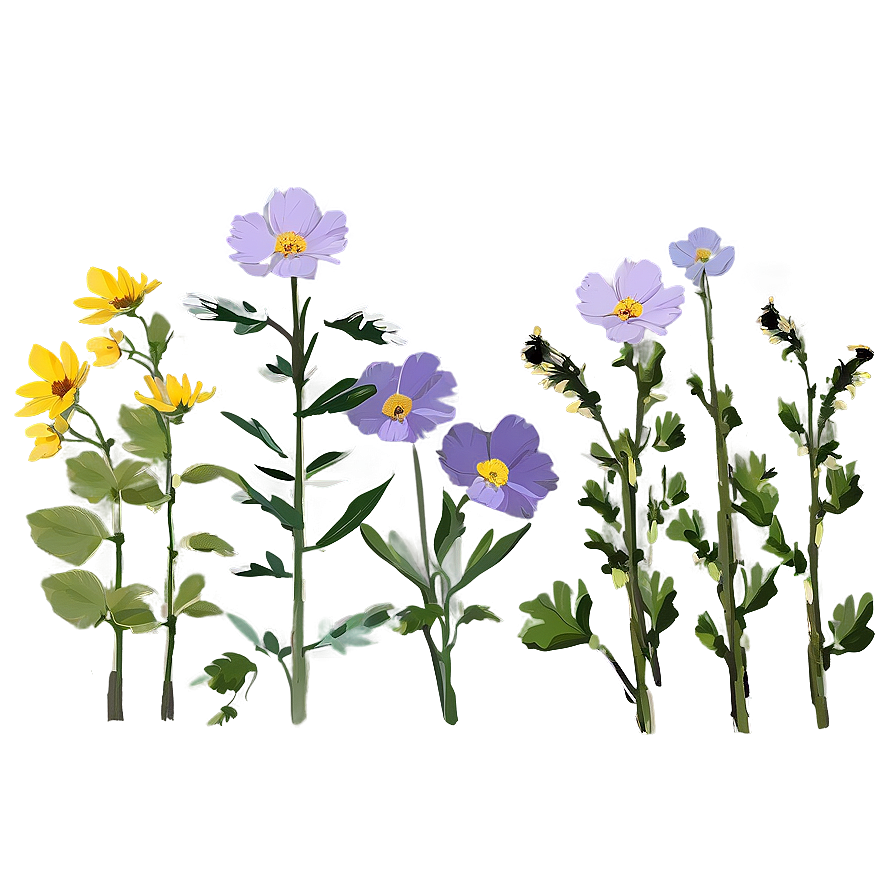 Wildflowers in Soft Light PNG nqo PNG with transparent background
