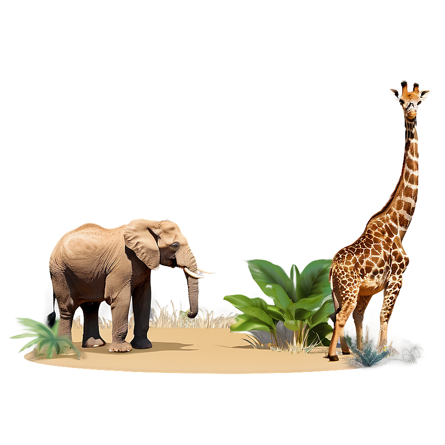 Wildlife Safari Scene PNG 06122024 PNG with transparent background