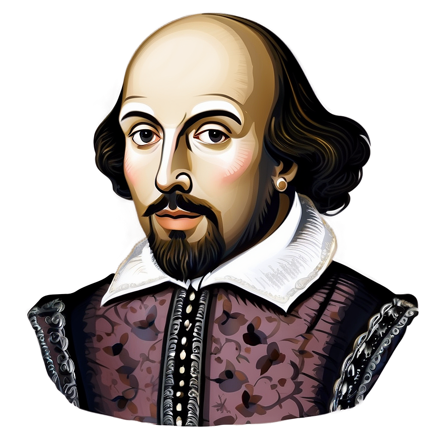 William Shakespeare Illustration Png Mto13