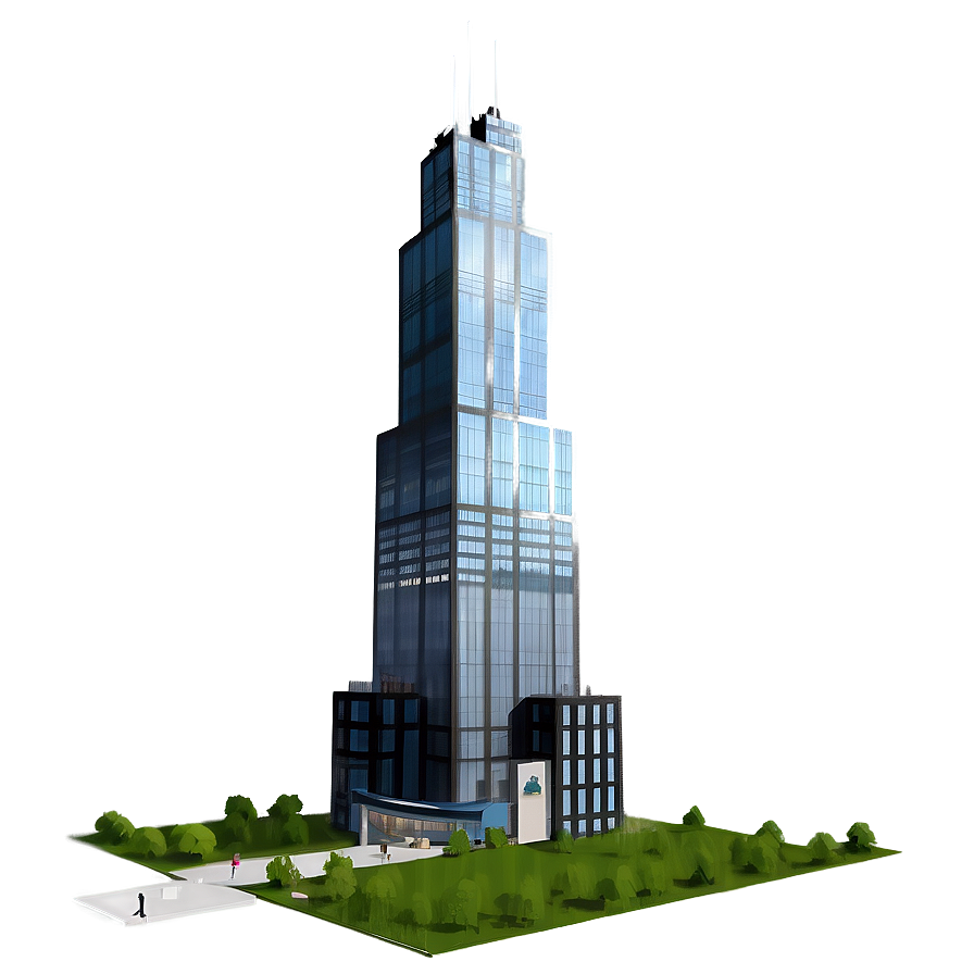 Willis Tower Architectural Design Png Tyc