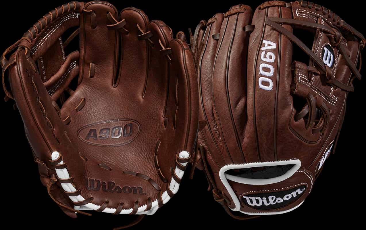 Wilson A900 Baseball Gloves PNG with transparent background