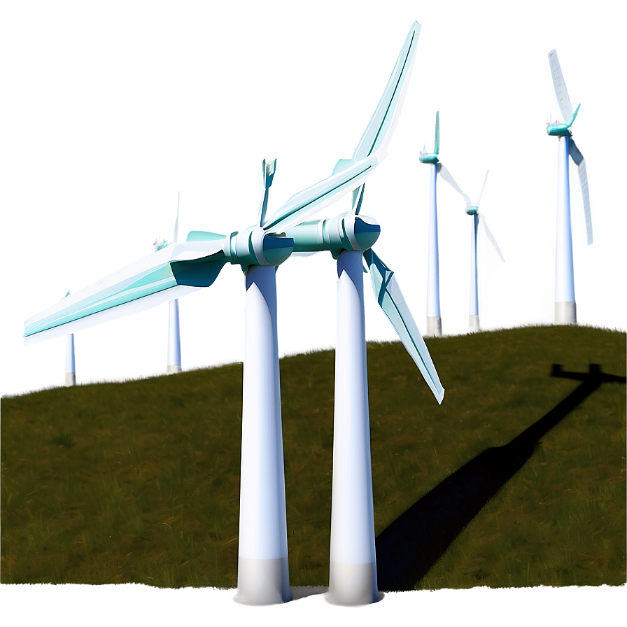 Wind Energy Turbine PNG oqg PNG with transparent background