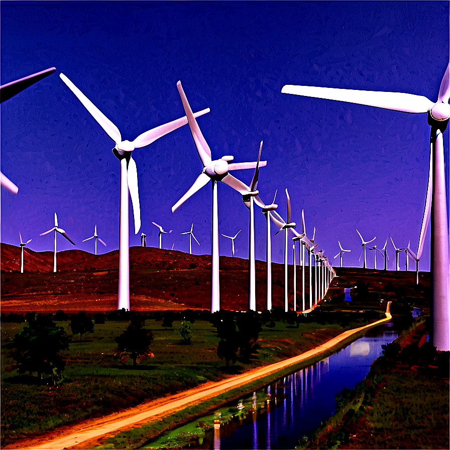 Wind Farm Landscape Png 98