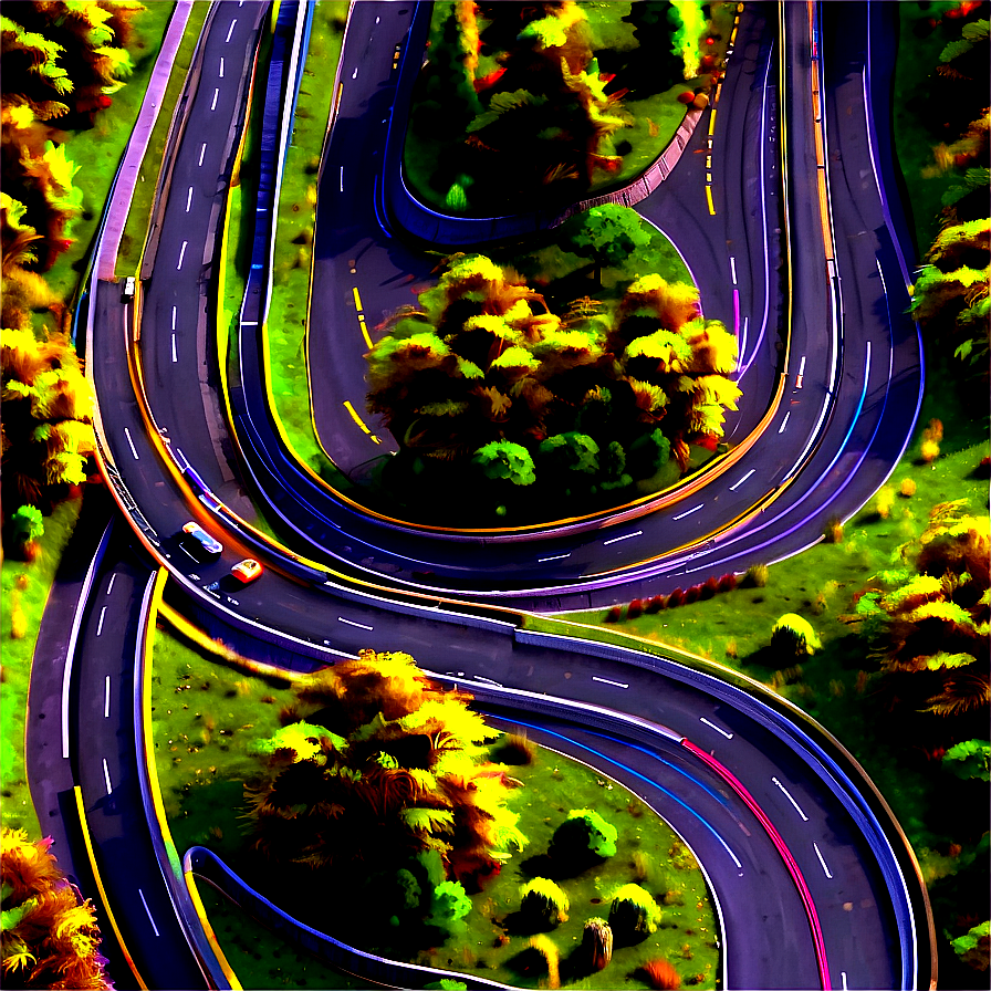 Winding Road PNG kgq2 PNG with transparent background