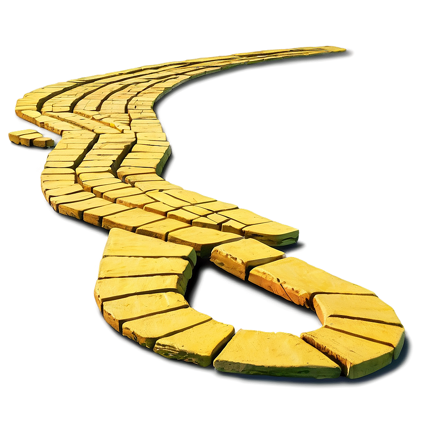 Winding Yellow Brick Road Landscape Png Nwn67 Image