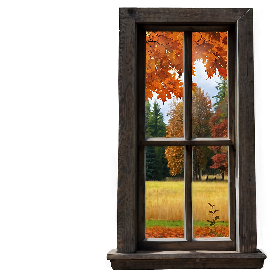 Window In Autumn Season Png 37