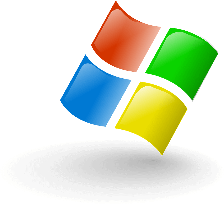 Windows Logo Floating Above Hole