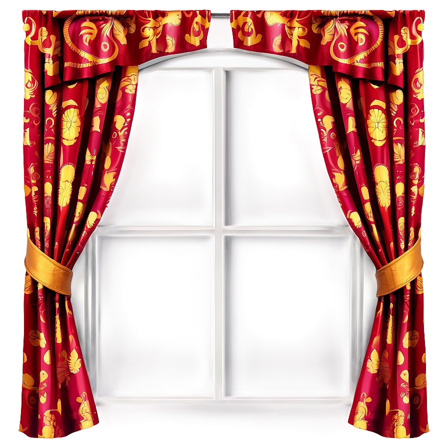 Windows With Curtains Png 06112024