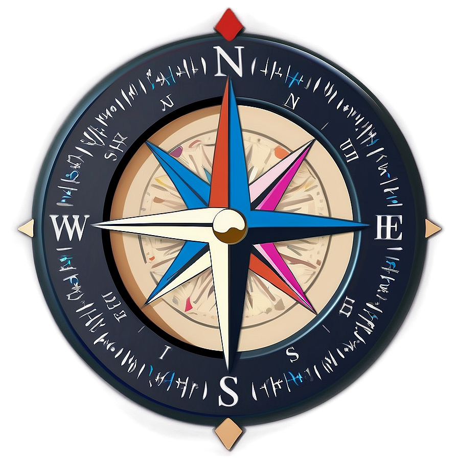 Windrose Compass Design Png 35