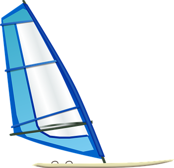 Windsurfing Sail Graphic PNG with transparent background
