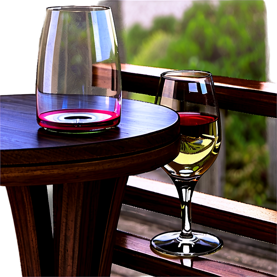 Wine Glass On Balcony Png Urs96