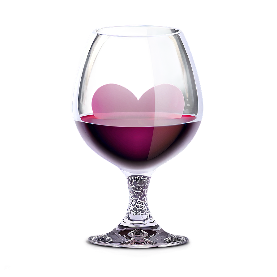 Wine Glass With Heart Png Gax