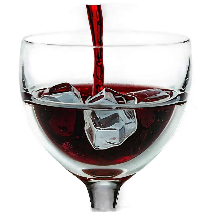 Wine Glass With Ice Png 05252024