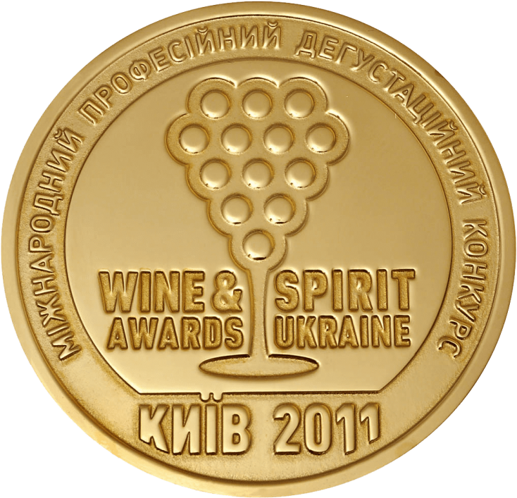 Wine Spirit Awards Ukraine Medal2011 PNG with transparent background