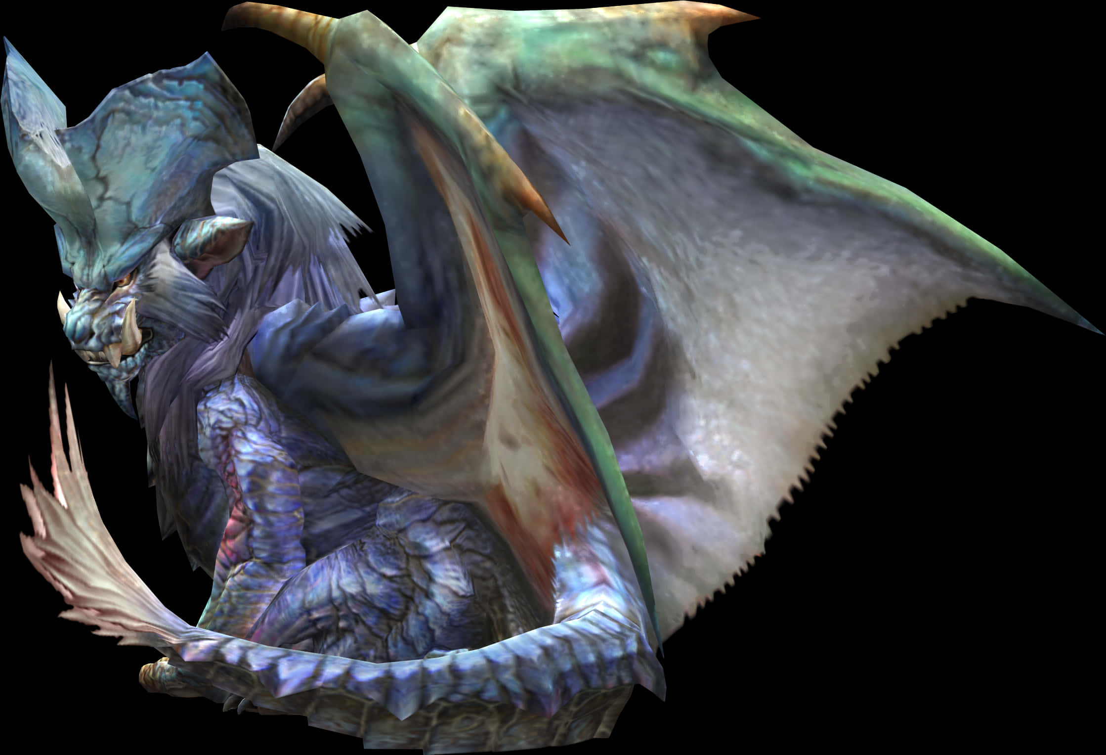 Winged Beast Fantasy Creature PNG with transparent background