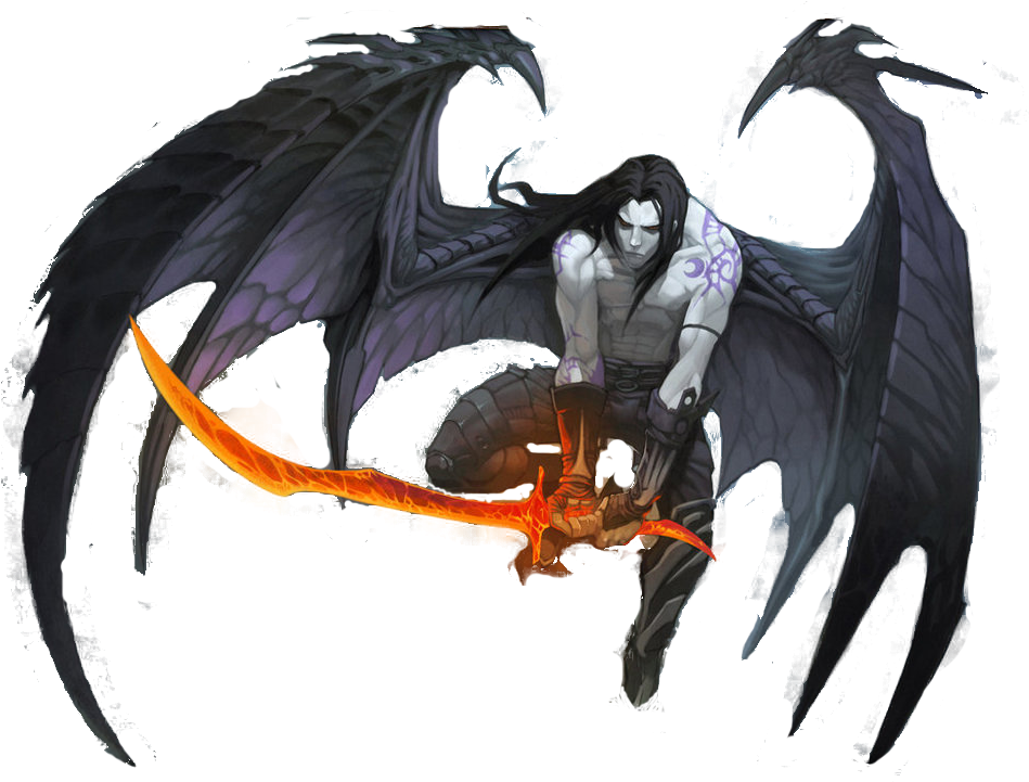 Demon - Human With Demon Wings, HD Png Download PNG with transparent background