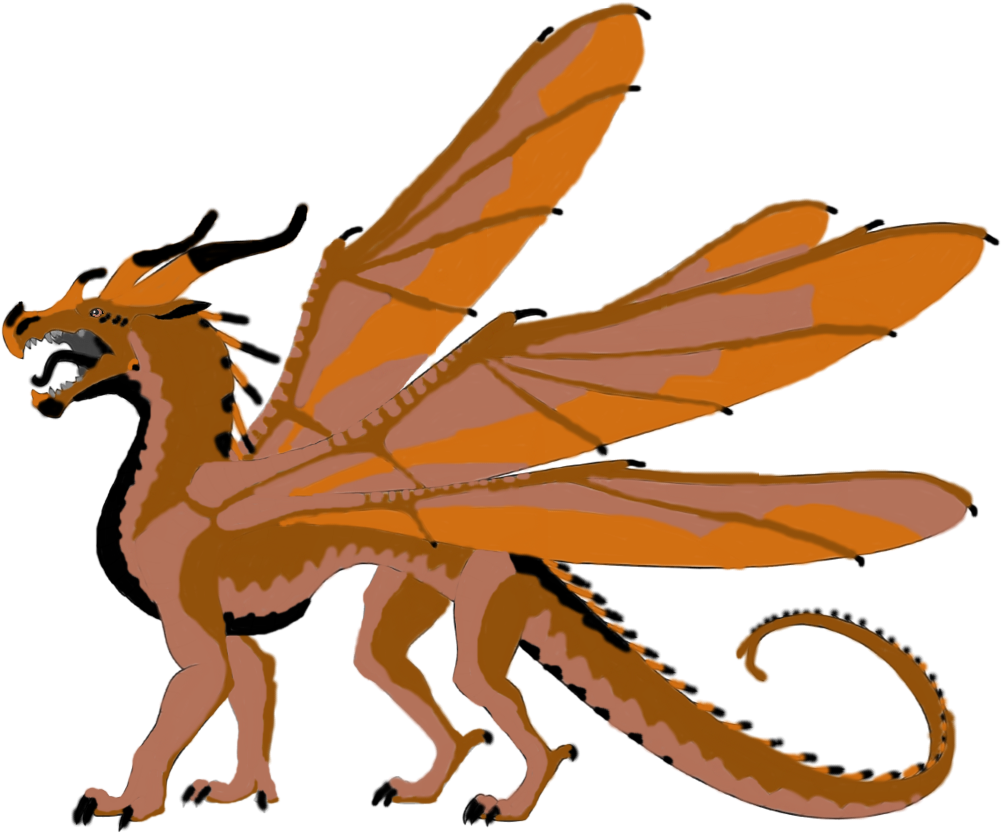 Wings_of_ Fire_ Orange_ Dragon_ Illustration