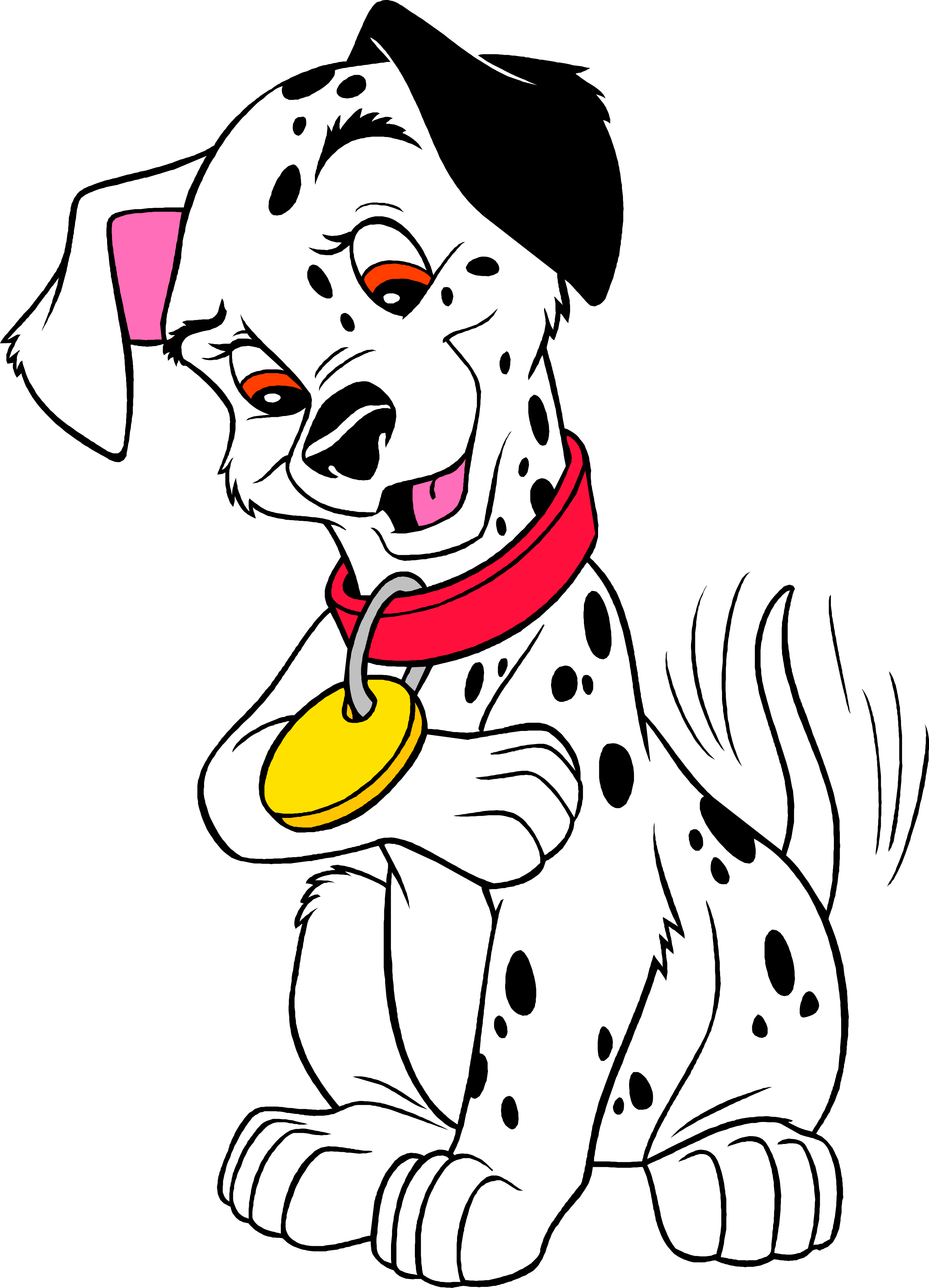 Winking Dalmatian Cartoon