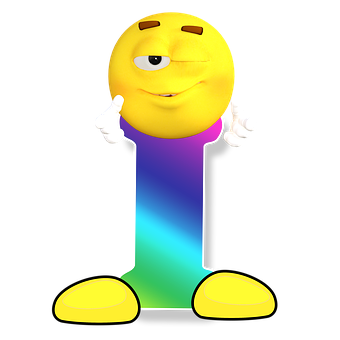 Winking Emoji Mascot PNG with transparent background