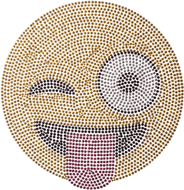 Winking Emoji Mosaic Artwork