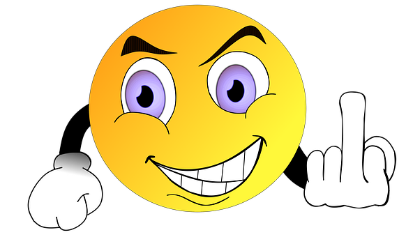 Winking Smiley Face Gesture PNG with transparent background