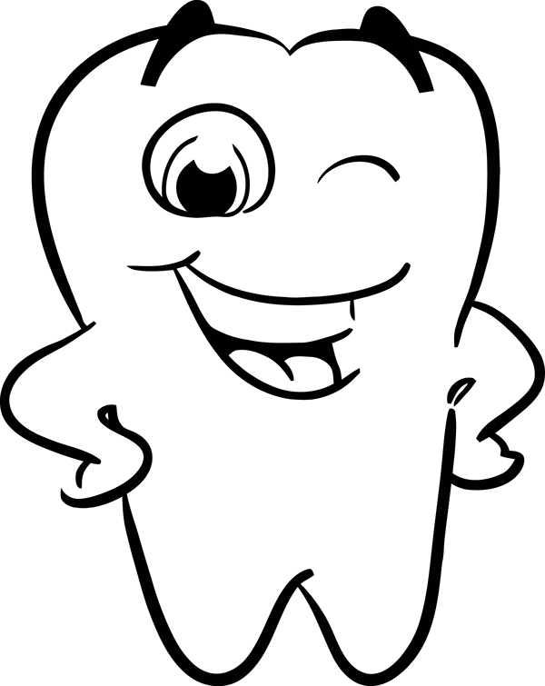 Smiling Tooth Png - Wink Teeth, Transparent Png PNG with transparent background