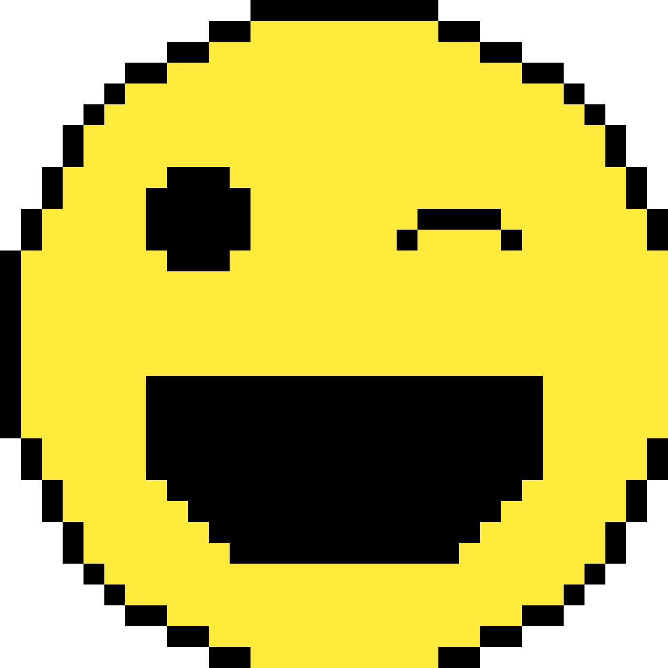 Winking Yellow Smiley Face Emoji