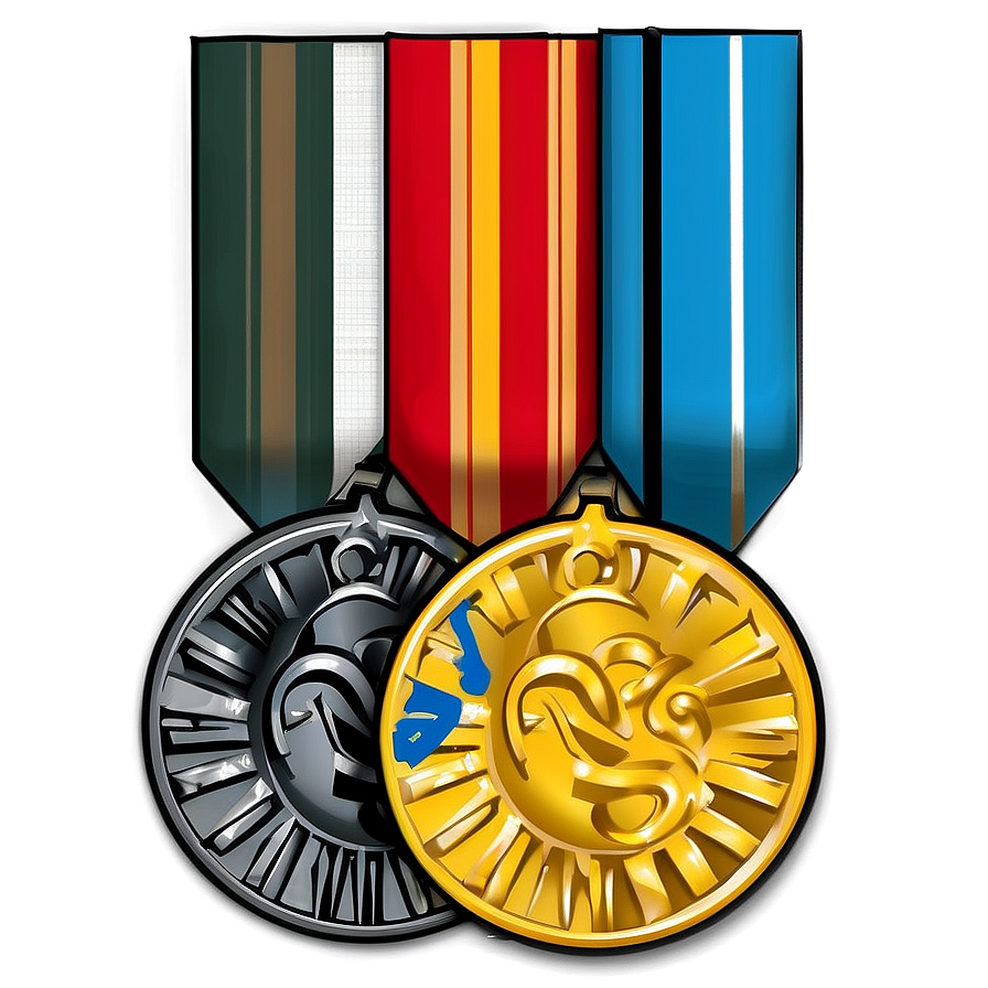 Winner Medal Ribbon Png Cvm1