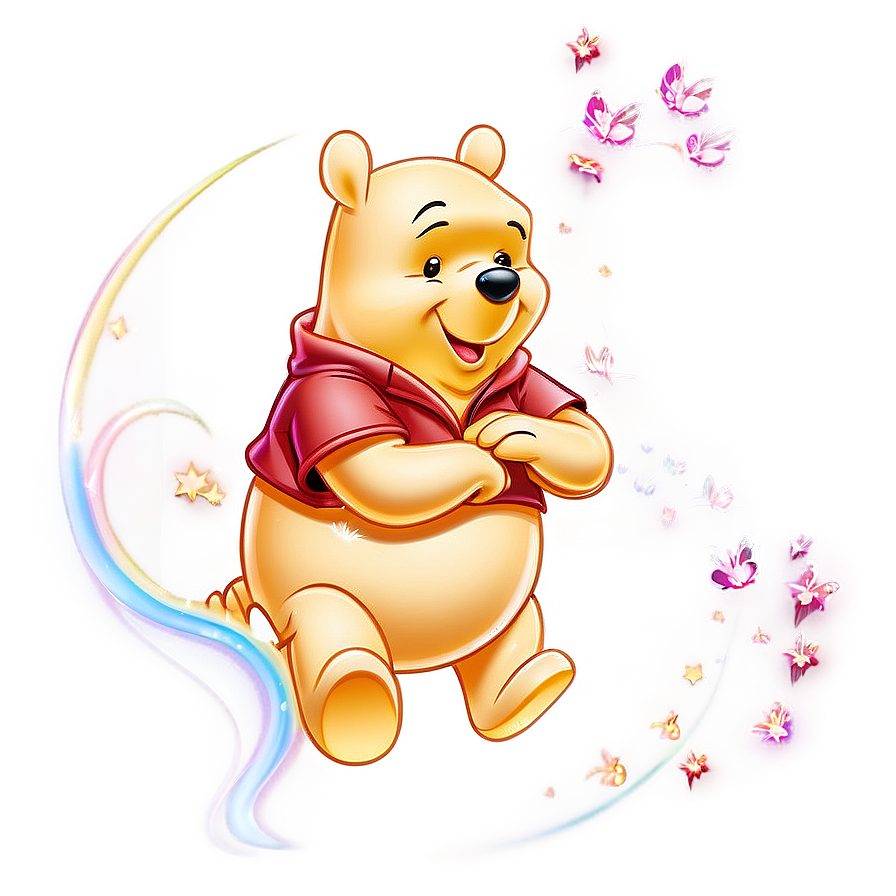 Winnie The Pooh and Honey PNG upb42 PNG with transparent background