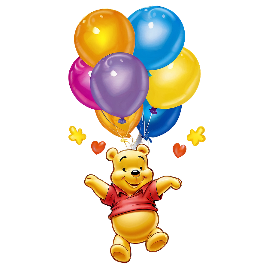 Winnie The Pooh Balloon PNG 16 PNG with transparent background