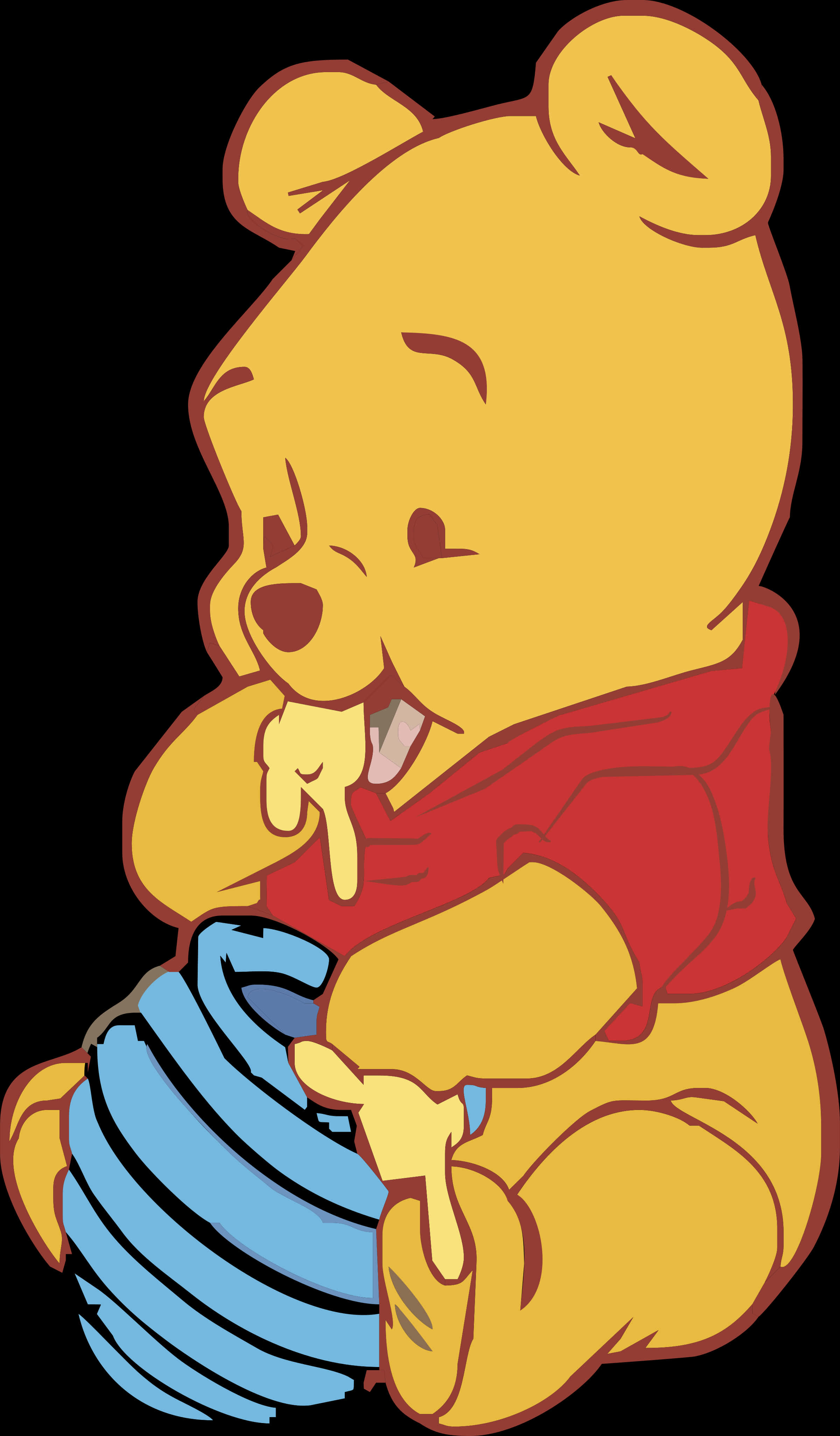 Winnie The Pooh Honey Pot Delight PNG with transparent background