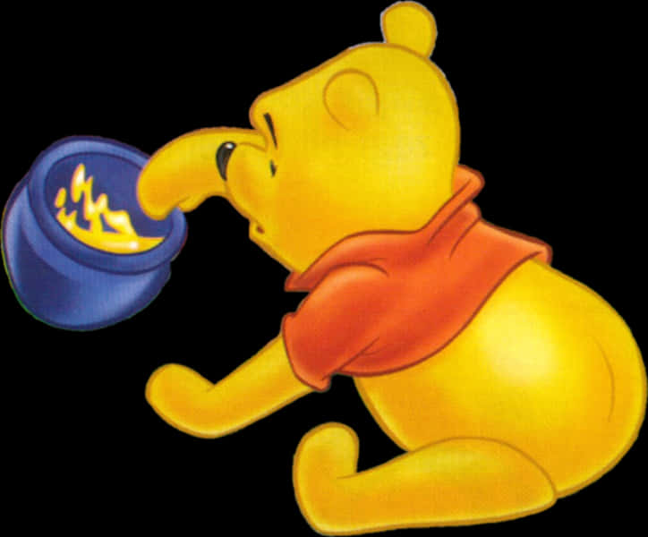 Winnie The Pooh Honey Pot Flame PNG with transparent background