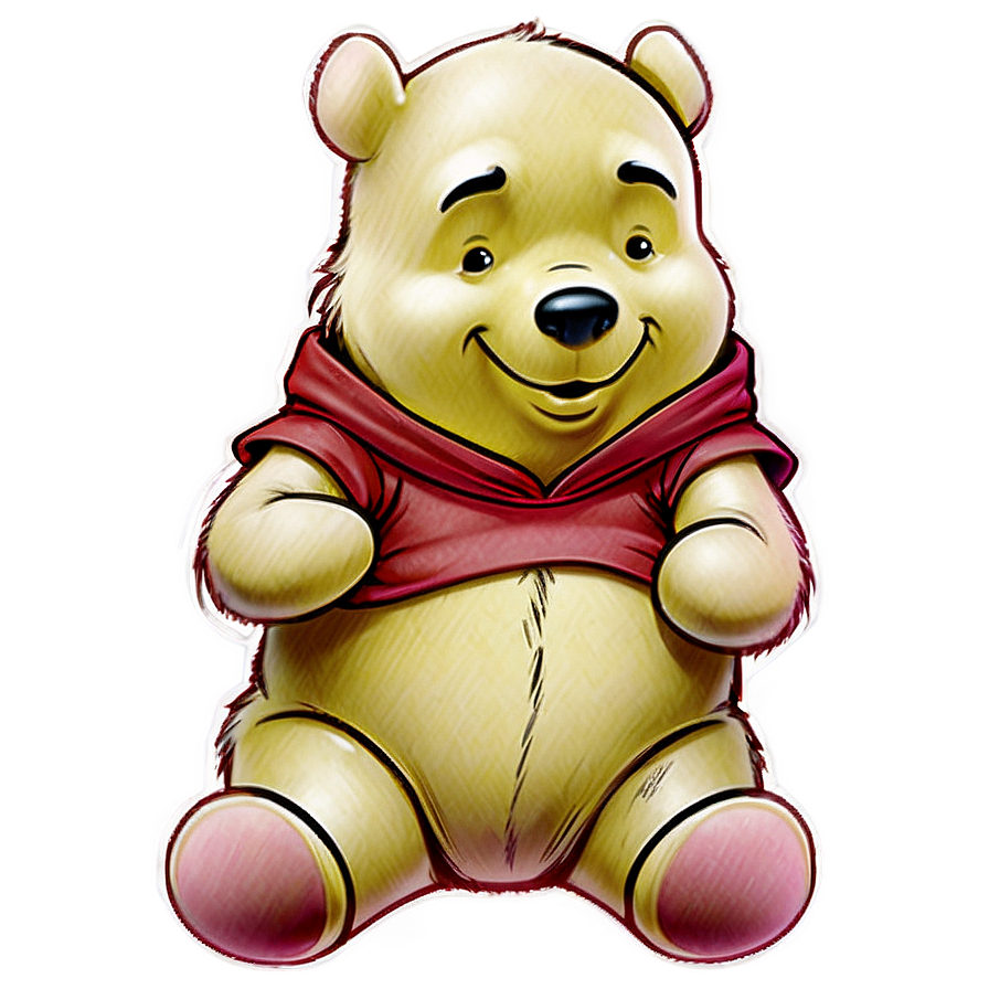 Winnie The Pooh Sitting Png 05062024