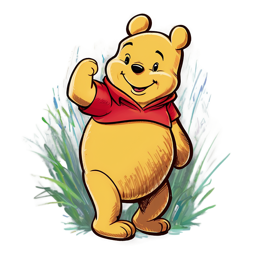 Winnie The Pooh Sketch Png 05062024