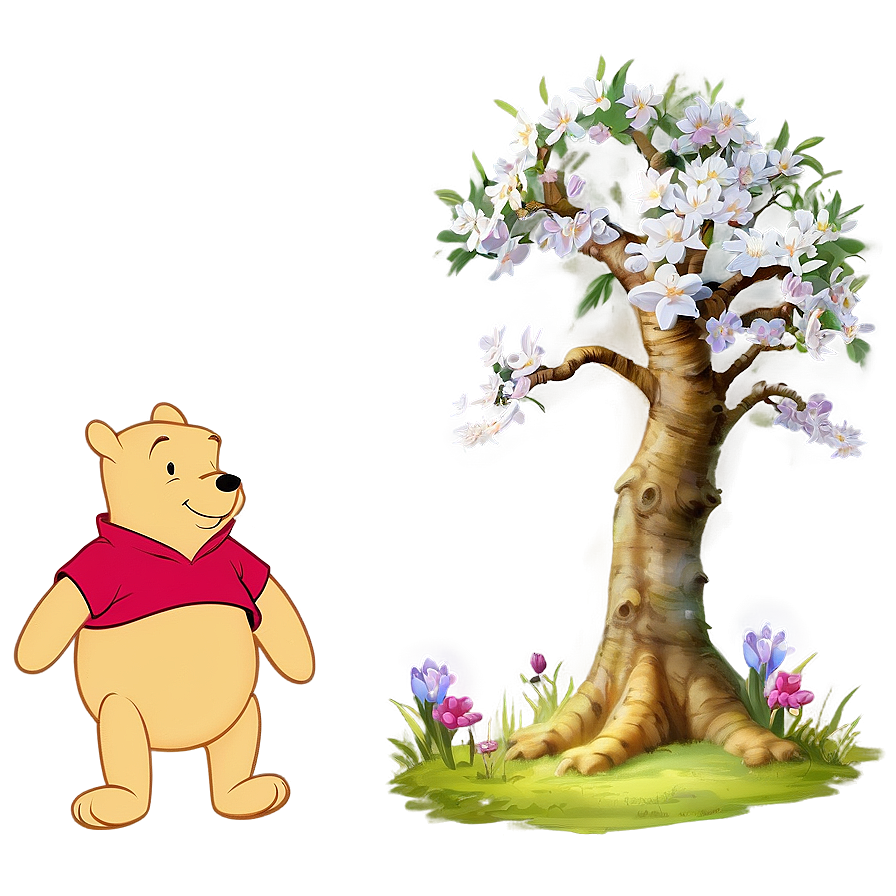 Winnie The Pooh Spring PNG iuc PNG with transparent background