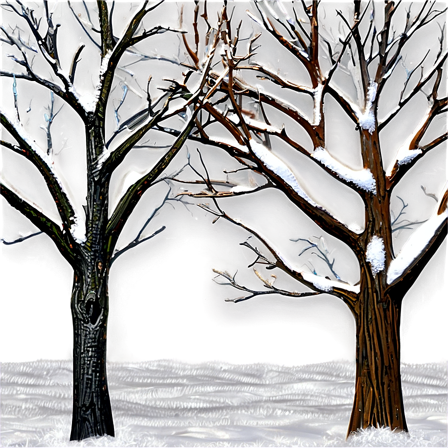 Winter Bare Trees Png 31