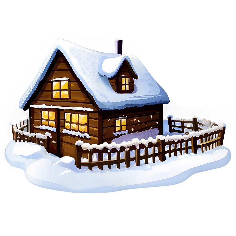 Winter Christmas Eve Snow Scene PNG 06252024 PNG with transparent background
