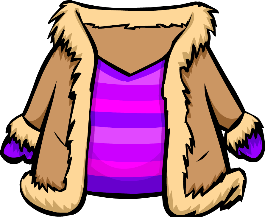 Jacket Clipart Fur Coat - Cartoon Fur Coat Png, Transparent Png PNG with transparent background