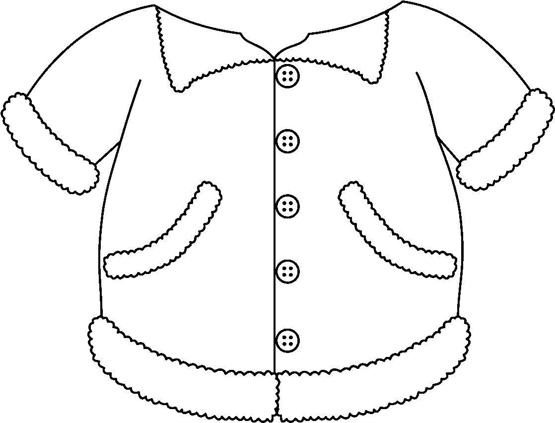 Coat Clip Art Black And White Winter Clipart Library - Coat Black And White, HD Png Download PNG with transparent background