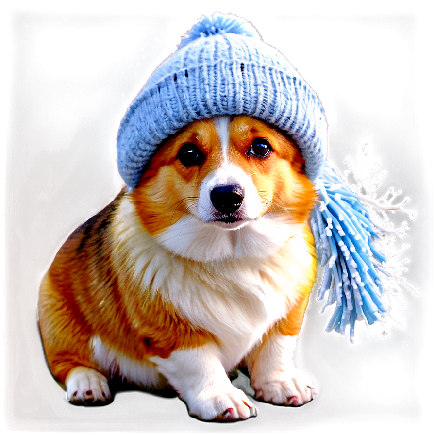 Winter Corgi Png 94