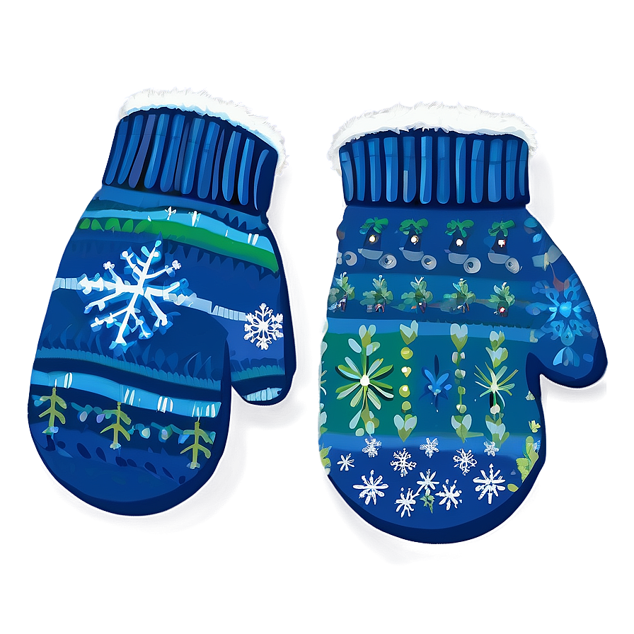 Winter December Mittens Png Asl