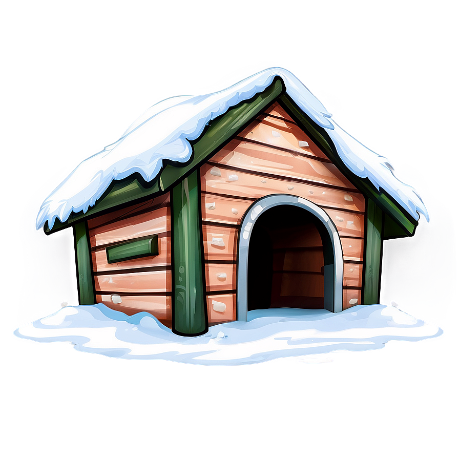 Winter Dog House Png 31