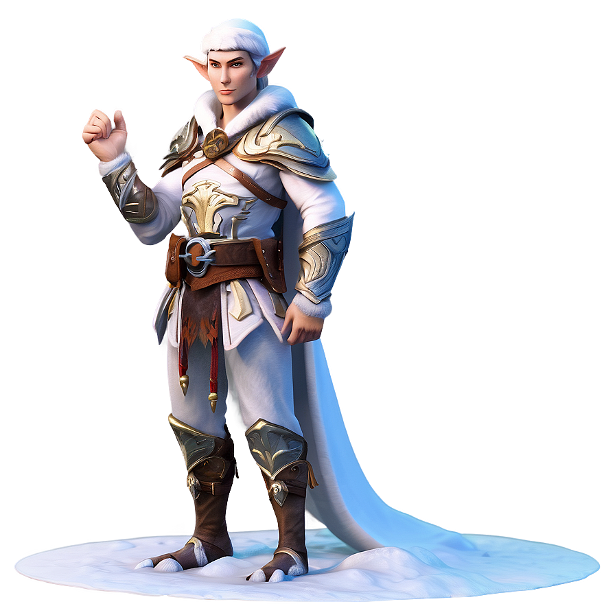 Winter Elf In Snowscape Png Wgw88