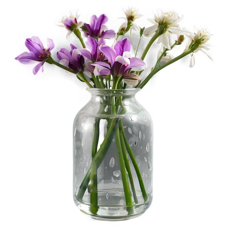 Winter Flowers In Vase Png Byu