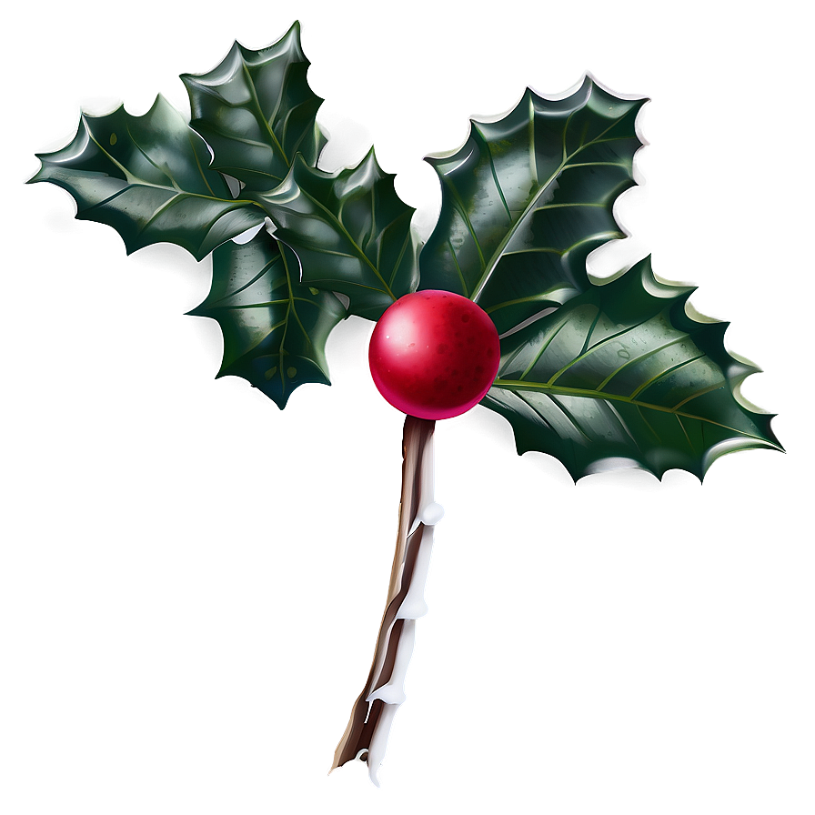 Winter Holly PNG 05252024 PNG image with a transparent background, free high-resolution download