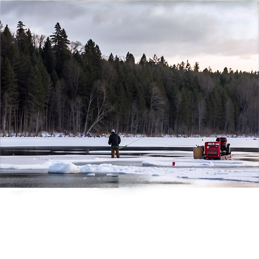 Winter Ice Gone Fishing Png Ybi