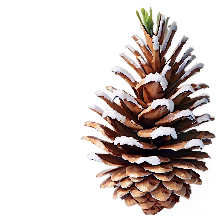 Winter Pine Cone PNG 06202024 PNG image with a transparent background, free high-resolution download