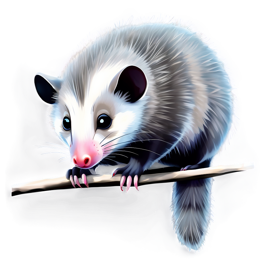 Winter Possum Scene Png Wfl